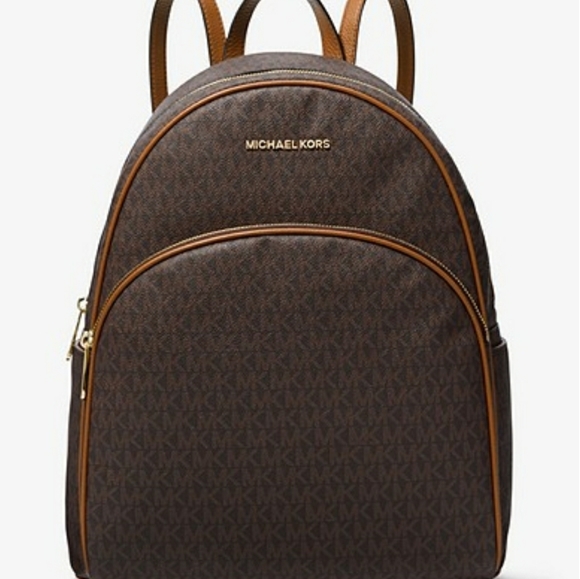 🆕🔖Michael Kors The Abbey Logo Backpack Large - Picture 3 of 3